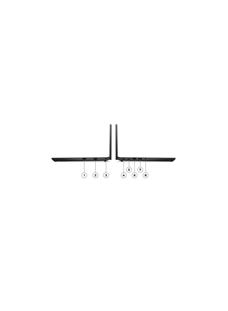 لينوفو - لاب توب ثينك باد E14 الجيل 5، i7-1355U، 8 جيجا قاعدة DDR4، 512 جيجا SSD M.2، رسومات Intel UHD مدمجة، 14.0 بوصة FHD RGB | ويندوز 11 برو إنجليزي/عربي أسود - Image 1