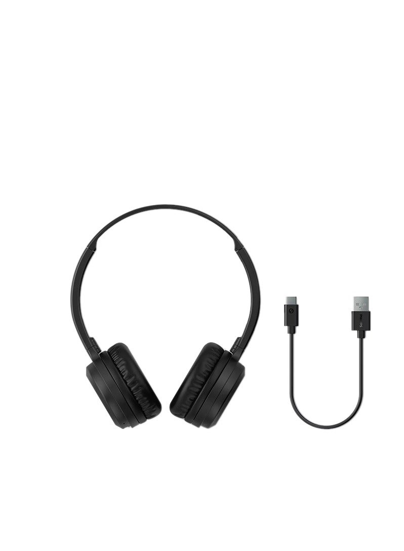Philips - On Ear Wireless Headphones Black - Image 1