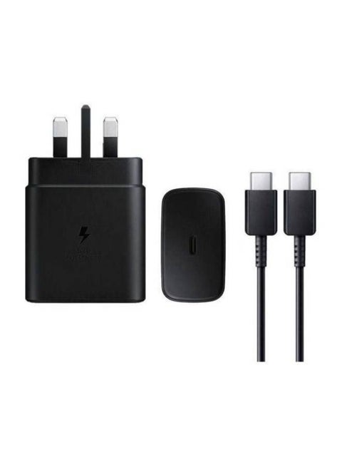 45W PD Power Adapter, USB-C to USB-C Cable (5A /1.8m) Black