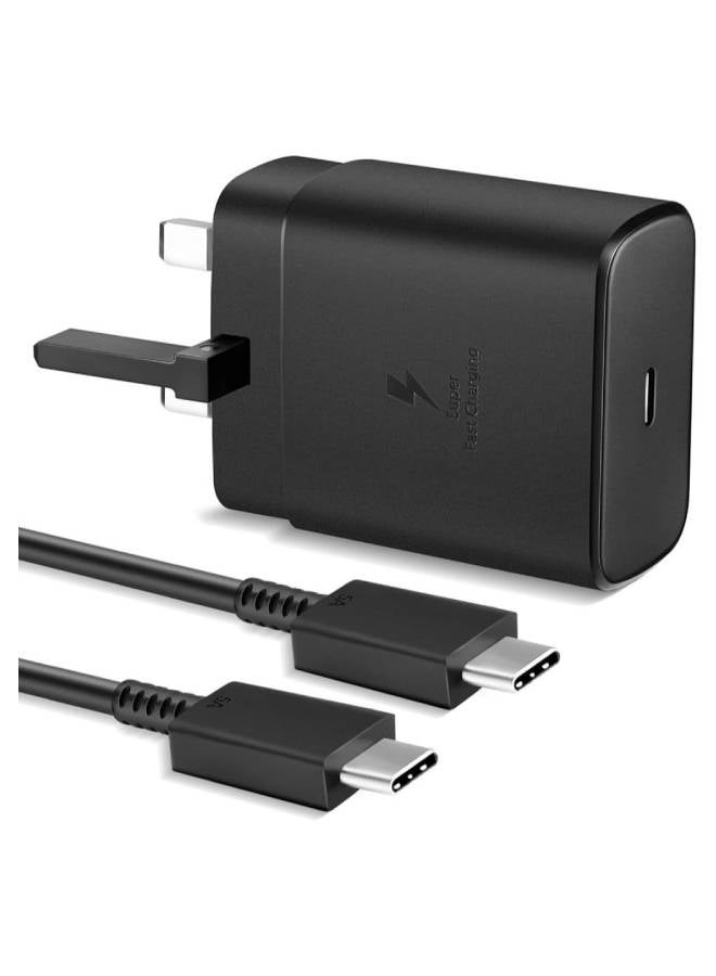 45W PD Power Adapter, USB-C to USB-C Cable (5A /1.8m) Black