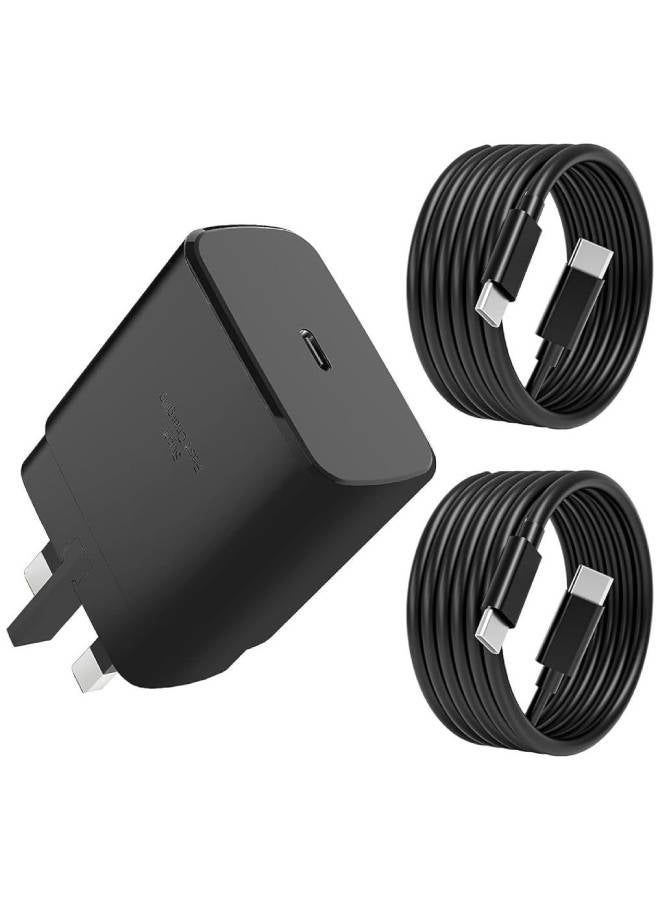 Samsung 45W PD Power Adapter, USB-C to USB-C Cable (5A /1.8m) Black - Image 3