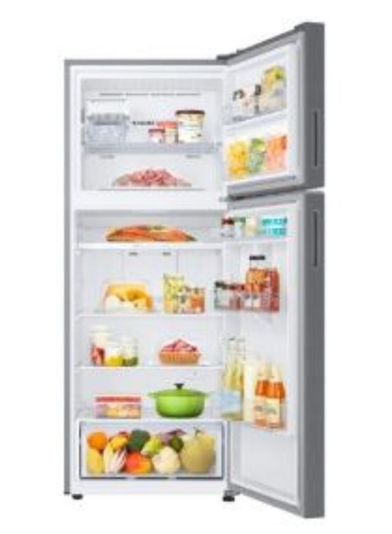 Samsung - 411L Net Capacity Top Mount Refrigerator With Optimal Fresh+ Digital Inverter Compressor Refined Inox RT60CG6424S9 Silver - Image 1