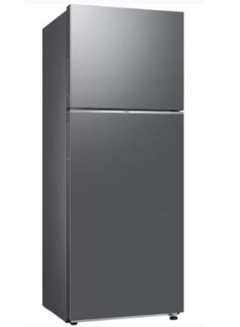 سامسونج ثلاجة بمجمد علوي بسعة صافية تبلغ 411 لترًا مزودة بضاغط عاكس رقمي من مادة الإينوكس المكرر - Image 3