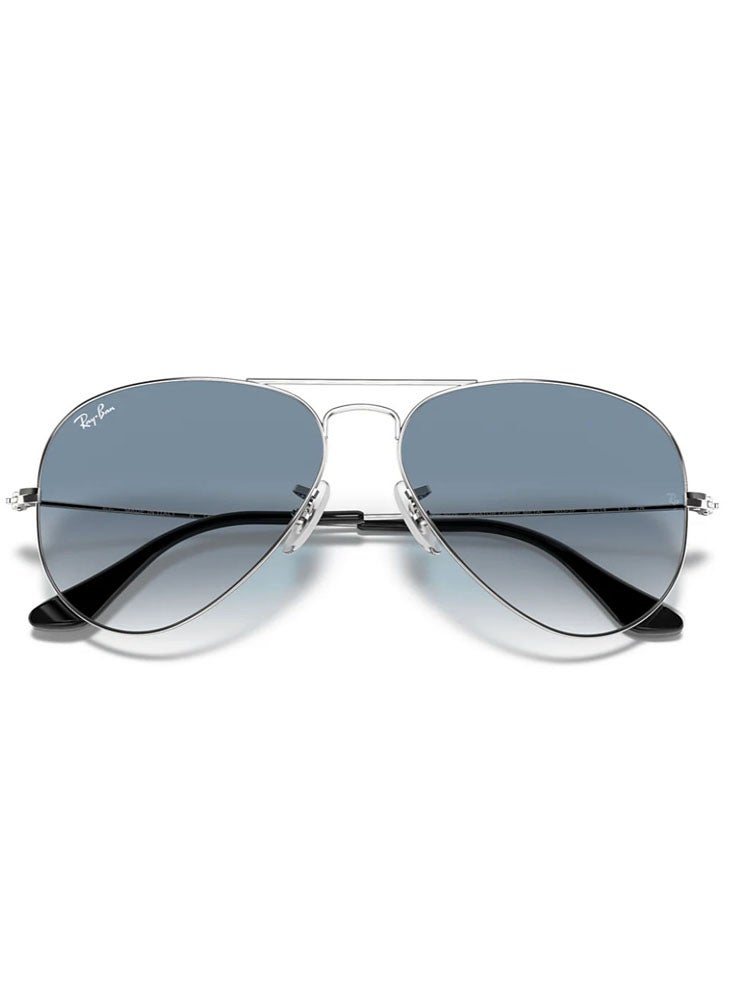 Gradient Aviator Sunglasses Lens Size 58mm