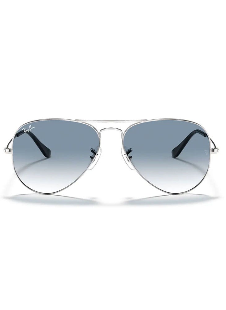 Gradient Aviator Sunglasses Lens Size 58mm