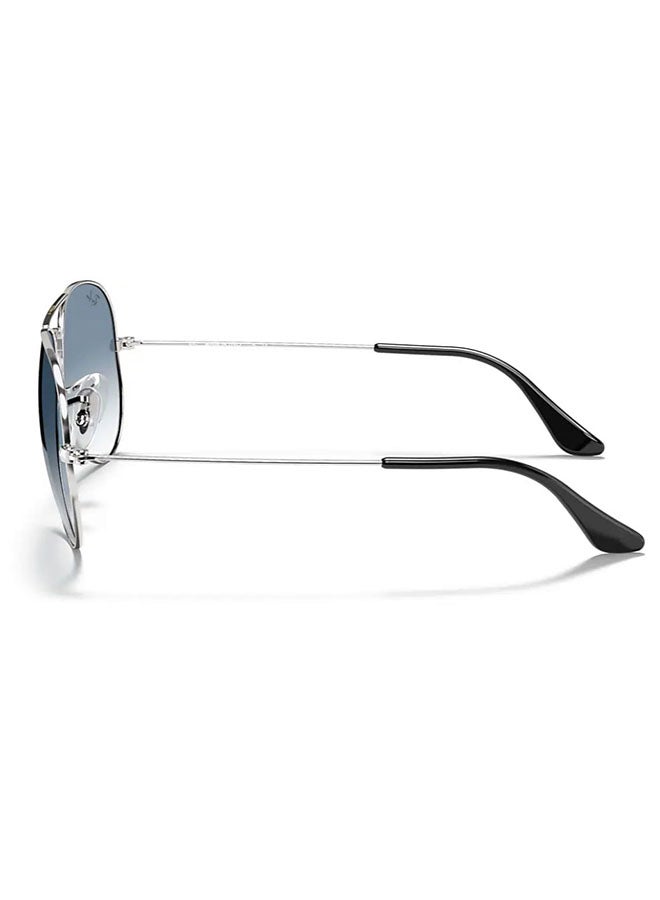 Gradient Aviator Sunglasses Lens Size 58mm