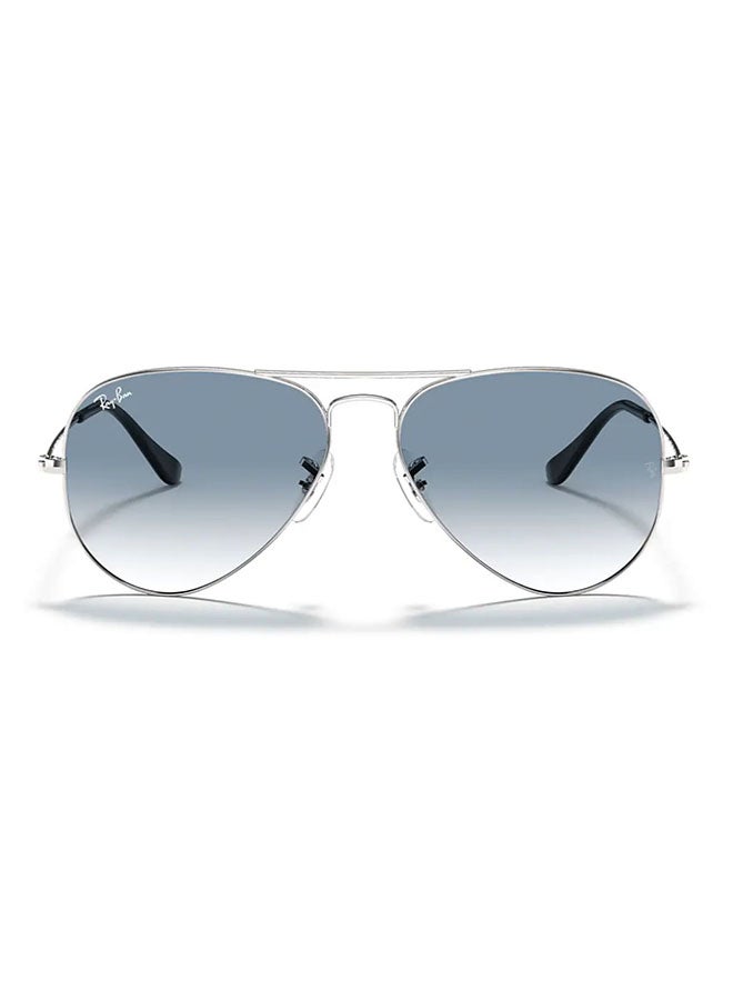 Gradient Aviator Sunglasses Lens Size 58mm