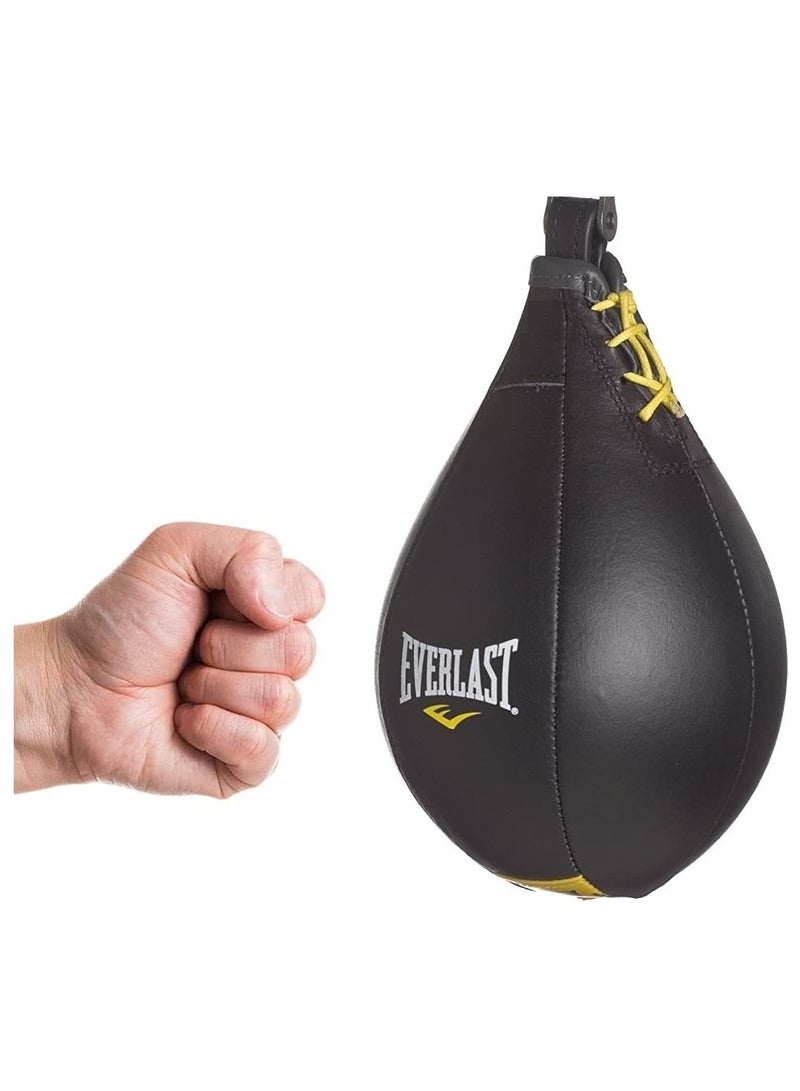 إفرلاست PU Leather Hanging Boxing Training Speed Ball with Pump, Black 