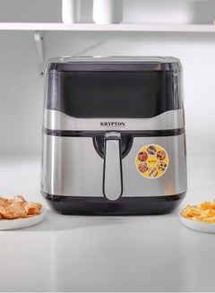 KRYPTON Digital Air Fryer 7.5 L Capacity with 5.5 L Inner Basket| With VORTEX Air Frying Technology, Oil Free Cooking| Digital Display with Touch Screen 7.5 L 1600 W KNAF6358N Multicolour  - Image 2