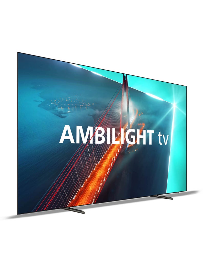 Philips 65 Inch 4K UHD OLED Google TV | Voice Control | Google Assistant | 120Hz | G-sync | VRR | Dolby Vision | Dolby Atmos | 65OLED708/56 Black 65OLED708/56 Black  - Image 2
