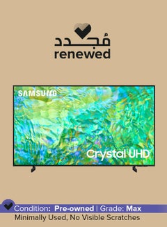 Samsung Renewed - 55-Inch Class Crystal Smart TV UHD UN55CU8000FXZA Black  - Image 1