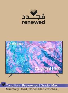 Samsung Renewed - 43-Inch Class Crystal Smart TV UHD UN43CU7000F Titan Grey  - Image 1