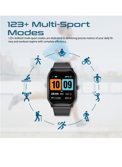 PROMATE Smart Watch, Bluetooth 5.2 Fitness Tracker with 2-Inch TFT Display, 15-Day Battery Life, 123+ Sports Modes, and IP67 Water Resistanc Black  - Image 4