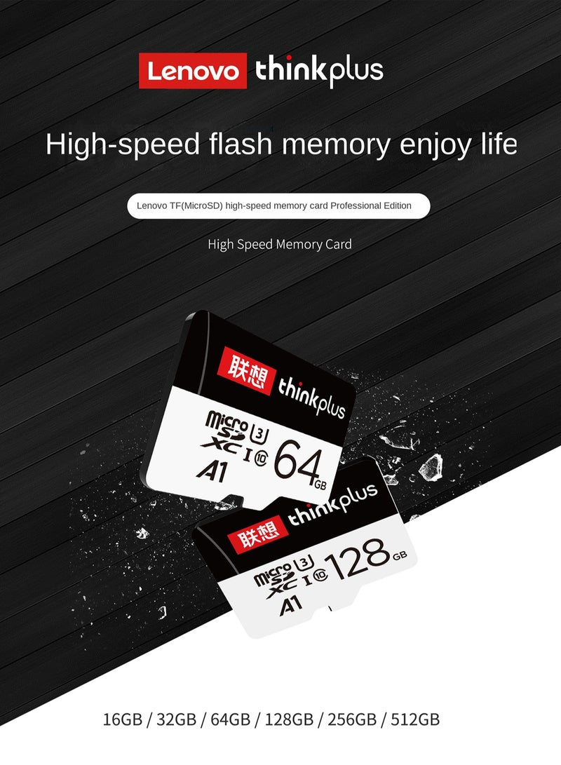 thinkplus Micro SD Card Flash Memory Card 4K HD Video Recording U3 Class10 V30 A1 For Camera Security Camera Phone Tablets Game Console Driving Recorder 64 GB - Image 3