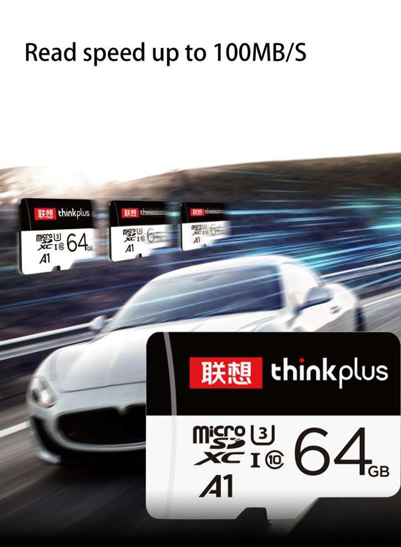 thinkplus Micro SD Card Flash Memory Card 4K HD Video Recording U3 Class10 V30 A1 For Camera Security Camera Phone Tablets Game Console Driving Recorder 64 GB - Image 5
