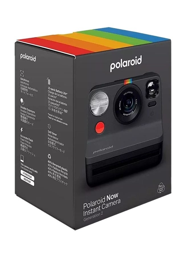 Polaroid Instant Camera Now Generation 2 Black  - Image 5