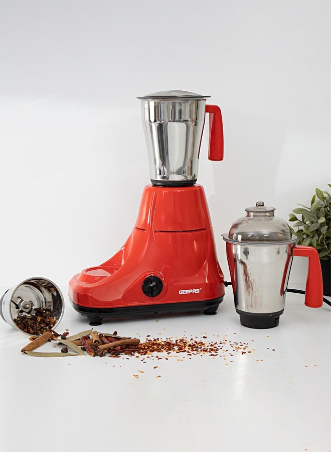 3-In-1 Mixer Grinder With Stainless Steel Jar Set 750 W GSB5081 Red/Black - pnsku/N70033340V/45/_/1703667667/b817977d-f386-49fb-bc6a-3ce97b191a15