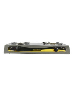 KRYPTON Stainless Steel Gas Cooker, Cast Iron Burners - Two Burner, Automatic Ignition System KNGC6328 Silver  - Image 3