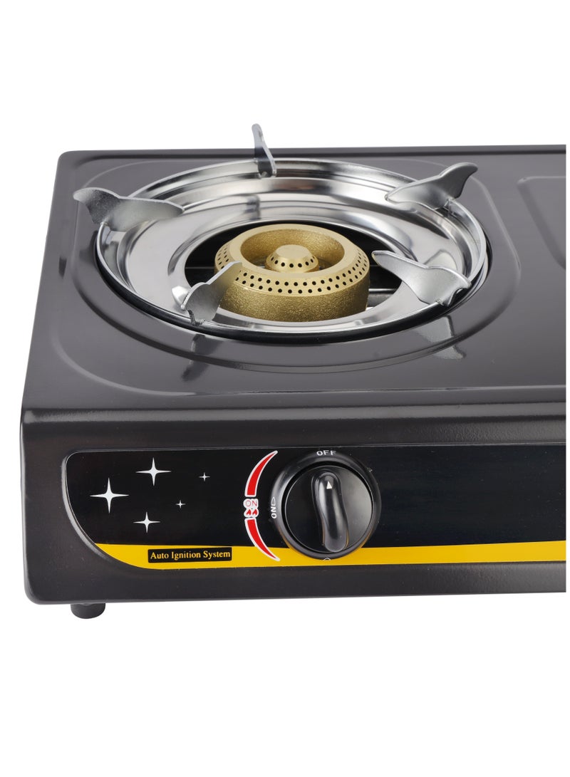 KRYPTON Gas Cooker | Stainless Steel Body and Cast Iron Mixing Tube, Double Burner Gas Stove with Low Gas Consumption and Improved Gas Flow for Efficient Heating KNGC6170 Multicolour - Image 4
