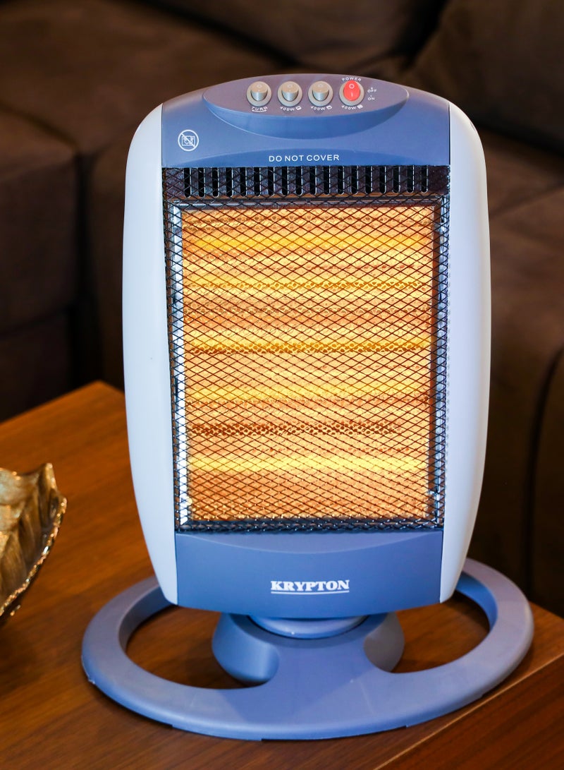 KRYPTON Halogen Heater 1200 W KNHH6366 White - Image 2