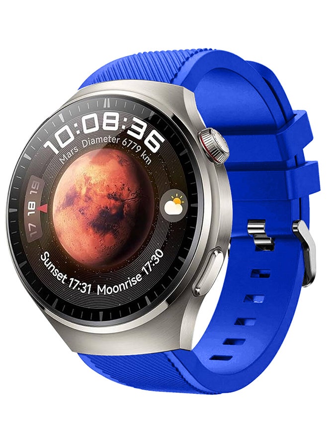 MARGOUN Silicone Watch Band 22mm Sport Band Compatible With Huawei Watch 4 Pro Strap Replacement Wristbands Soft And Durable Blue - Image 1