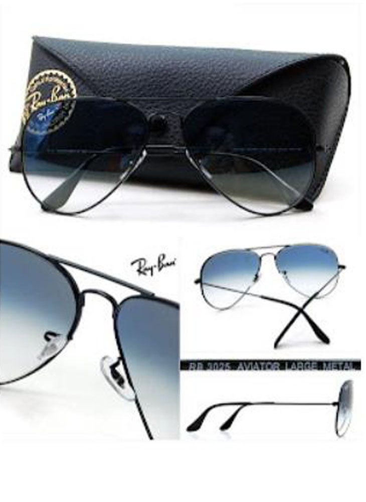 Gradient Aviator Sunglasses - Lens Size: 58 Mm