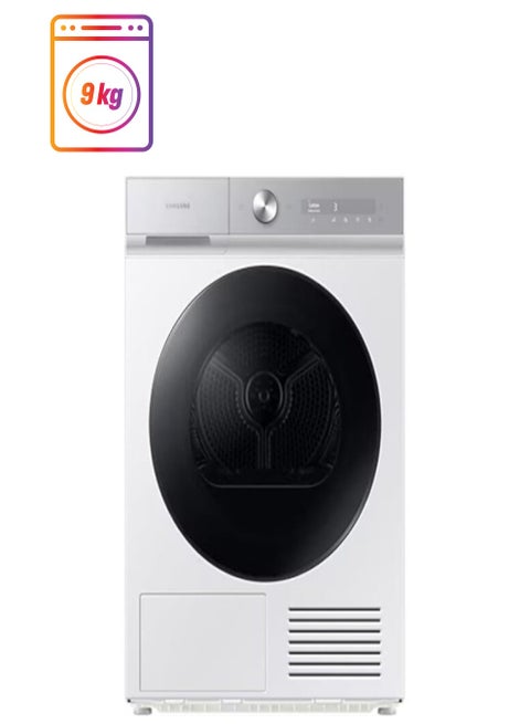 Dryer 9kg With A+++ Energy Efficiency QuickDrive, AI Dry - 9 kg DV90BB9440GHGU White