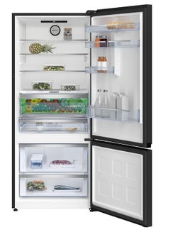 Beko No-Frost Combi Refrigerator - Pro Smart Inverter Compressor - Digital Control 509 L RCNE590E35ZB Black  - Image 3
