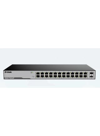24-Port 10/100/1000 Mbps Unmanaged PoE Switch with 2 SFP Ports, 52 Gbps Switching Capacity, LED Power Indicator, 250 Watts, DGS-F1024P Black/Grey - pnsku/N70033724V/45/_/1704716895/bf4ebcbc-4c7e-4727-8747-eb35c896b40b