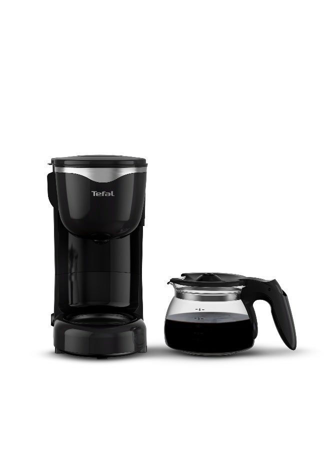 تيفال ماكينة صنع القهوة المفلترة بيرفكتا، ماكينة صنع القهوة بالتقطير المدمجة مع خاصية الاحتفاظ بالدفء لمدة 30 دقيقة، 0.6 لتر، 600 وات، CM340827 أسود - Image 2