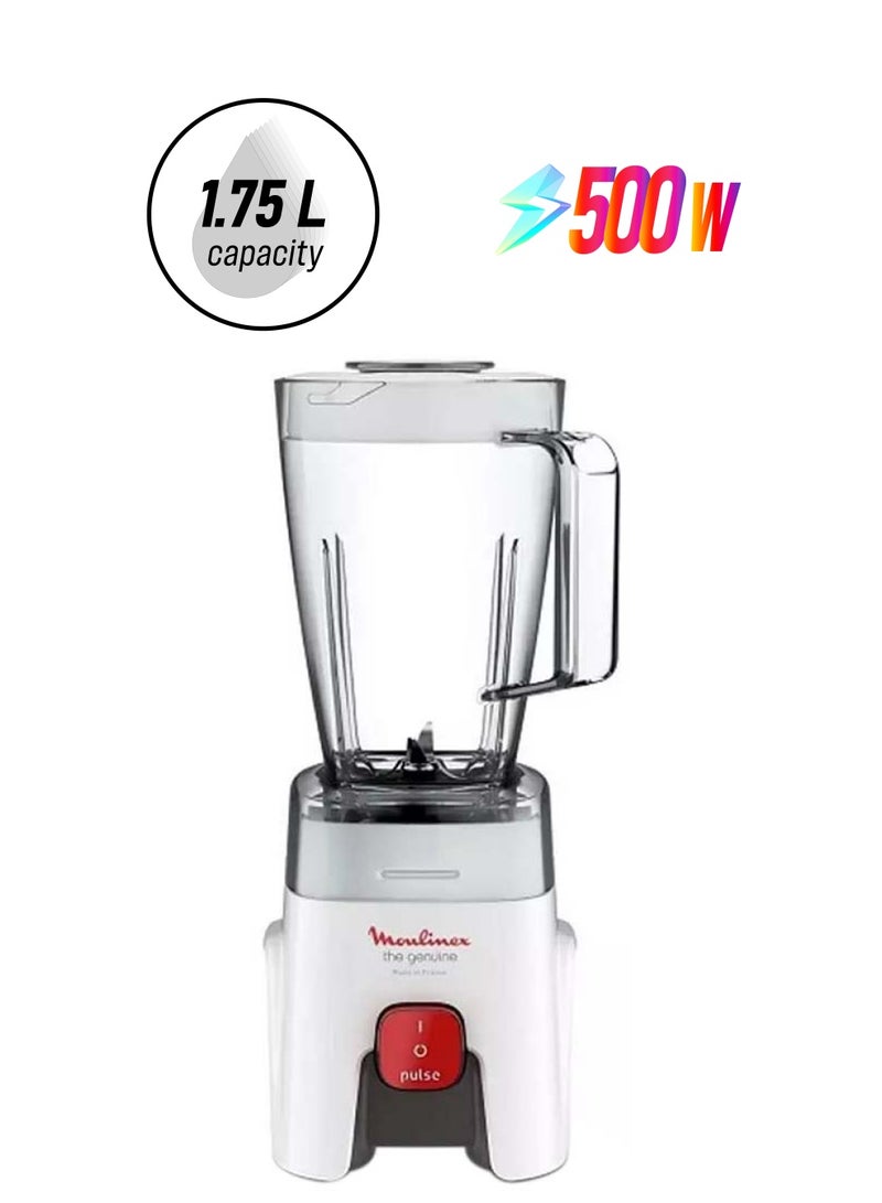 Moulinex Genuine Blender With Plastic Jar 1.75 L 500 W LM241B27 Red / White  - Image 1
