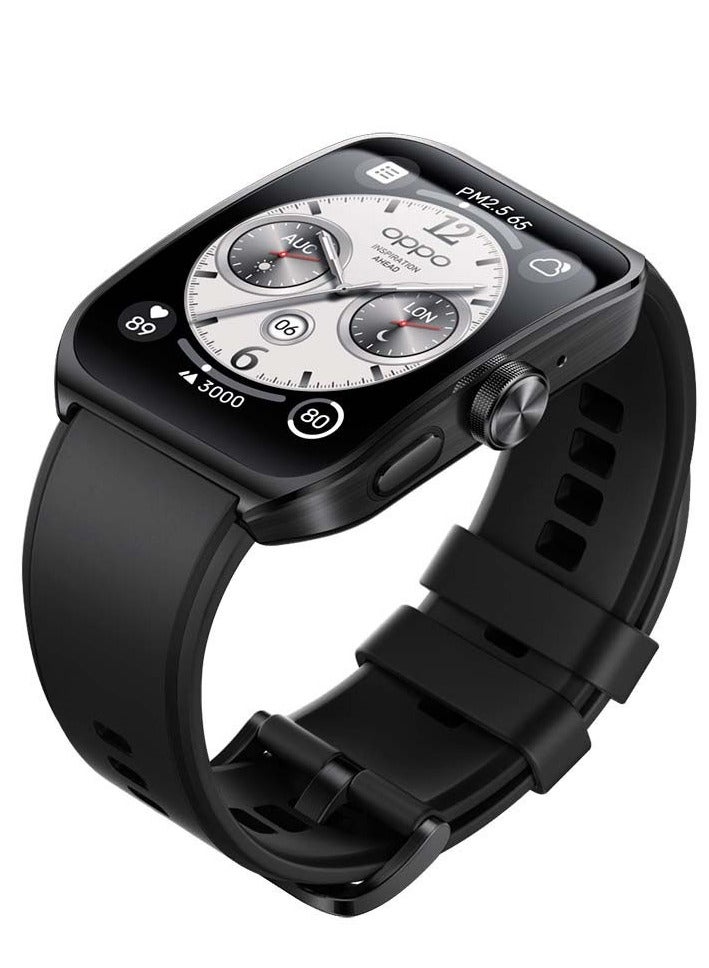 OPPO - 570 mAh Watch 4 Pro Smart Watch 1.91 Inch LTPO Amoled Screen NFC eSIM Battery 2GB RAM 32GB ROM, Chinese Version Black - Image 1