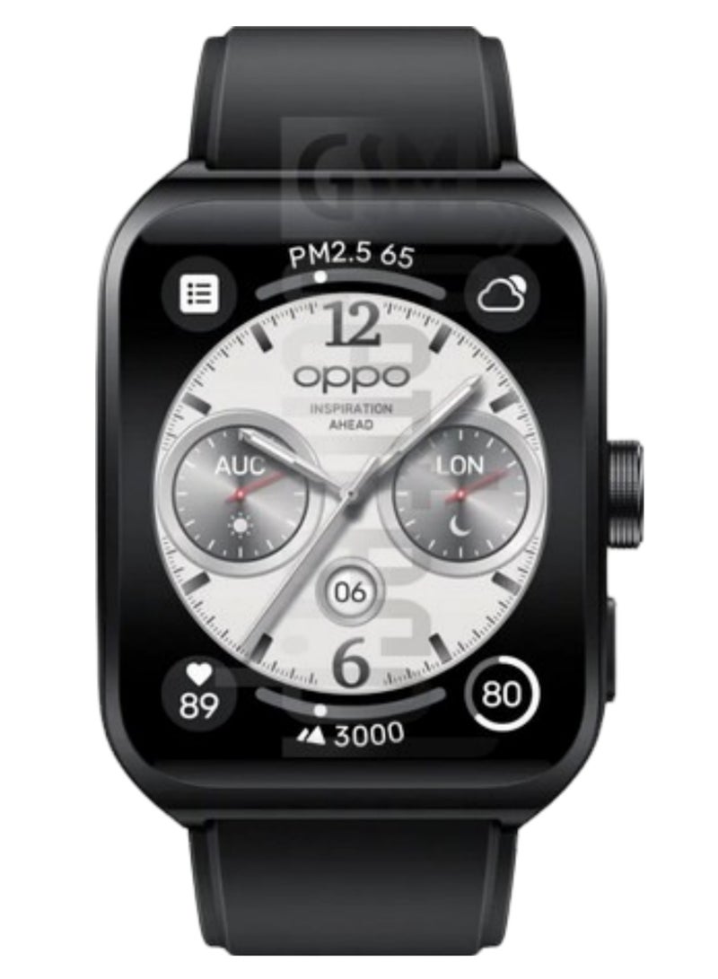 OPPO - 570 mAh Watch 4 Pro Smart Watch 1.91 Inch LTPO Amoled Screen NFC eSIM Battery 2GB RAM 32GB ROM, Chinese Version Black - Image 1