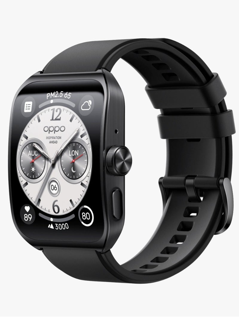 OPPO - 570 mAh Watch 4 Pro Smart Watch 1.91 Inch LTPO Amoled Screen NFC eSIM Battery 2GB RAM 32GB ROM, Chinese Version Black - Image 1