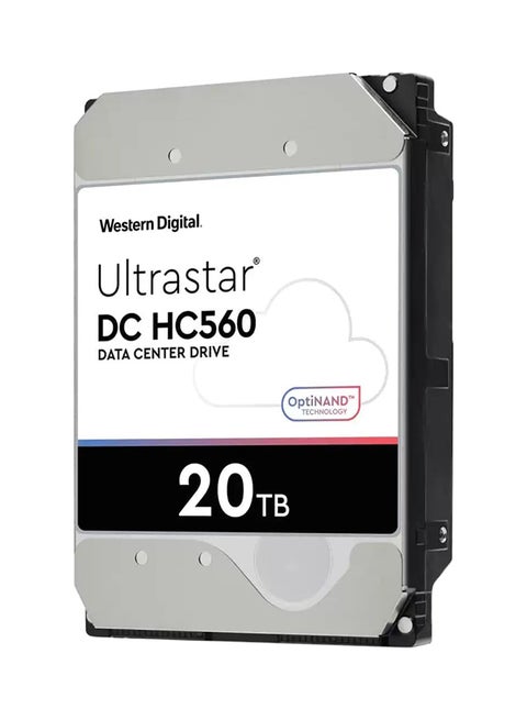 Western Digital Ultrastar DC HC560 20TB Internal Hard Drive, 512MB Cache Size, 7200 RPM Speed, SATA 6Gb/s Interface, 3.5'' Form Factor, Compatible With Windows / Server / Linux | WUH722020ALE6L4 20 TB