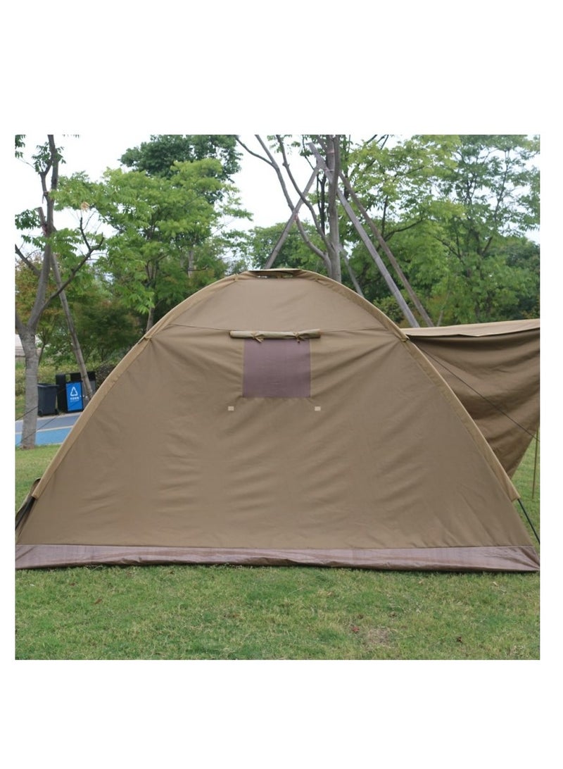 الرماية خيمة تخييم ذات بابين 320x280x180 سم بني - Image 4