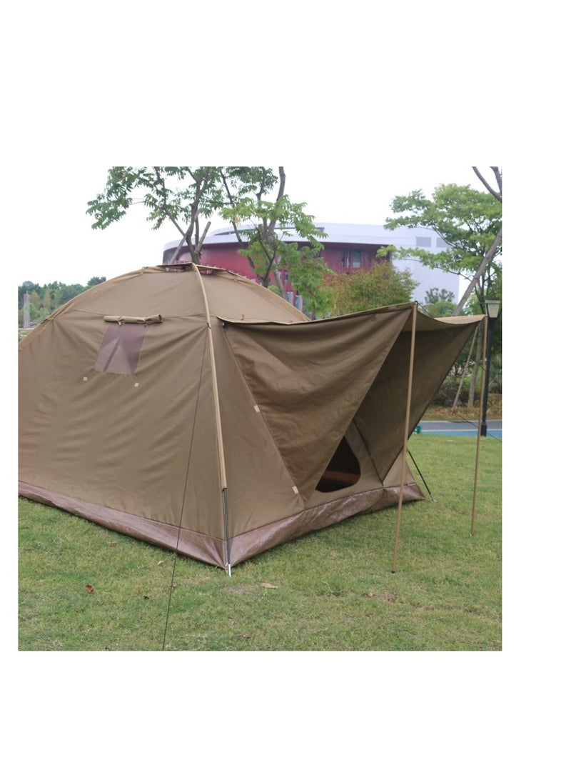 الرماية خيمة تخييم ذات بابين 320x280x180 سم بني - Image 5