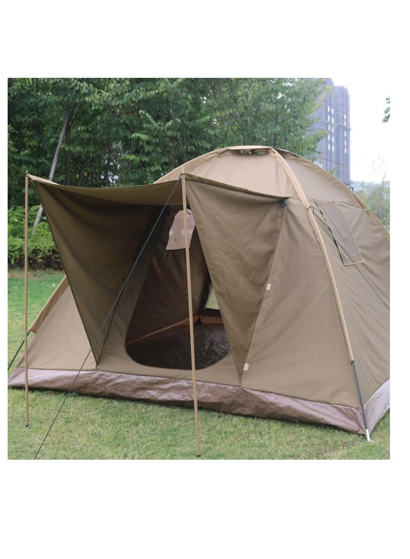 الرماية خيمة تخييم ذات بابين 320x280x180 سم بني - Image 2