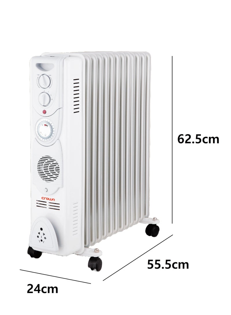 كراون لاين سخان رادياتور زيت HT-393 من كراونلاين 13 زعنفة - Image 2