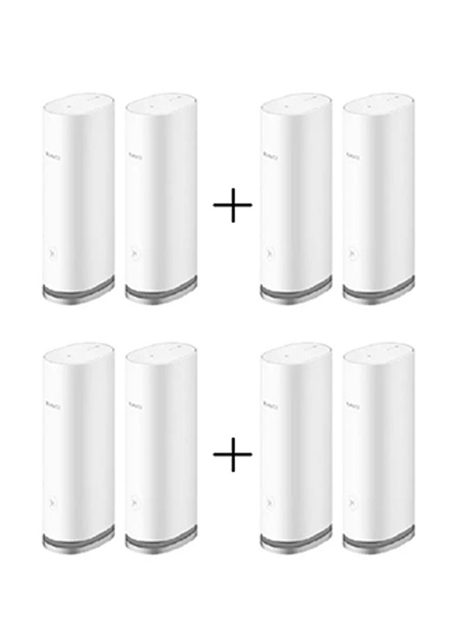 HUAWEI - WiFi Mesh3 WiFi6 AX3000 WS8100 ( 2 Packs X 4 )= Total 8 Packs, Whole-Home Mesh System, HarmonyOS Mesh+, One-Touch Connect, Visualized Wi-Fi Diagnosis White - Image 1