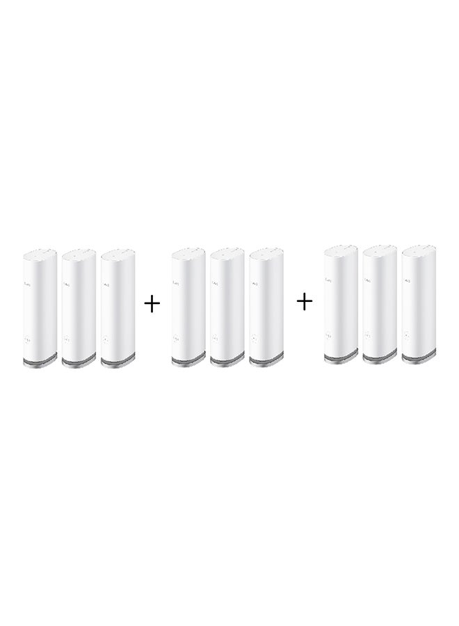 HUAWEI WiFi Mesh3 WiFi6 AX3000 WS8100 (3 packs + 3 packs + 3 packs)= total 9 packs, HUAWEI Whole-Home Mesh System, HarmonyOS Mesh+, One-Touch Connect, Visualized Wi-Fi Diagnosis, Seamless & Speedy White