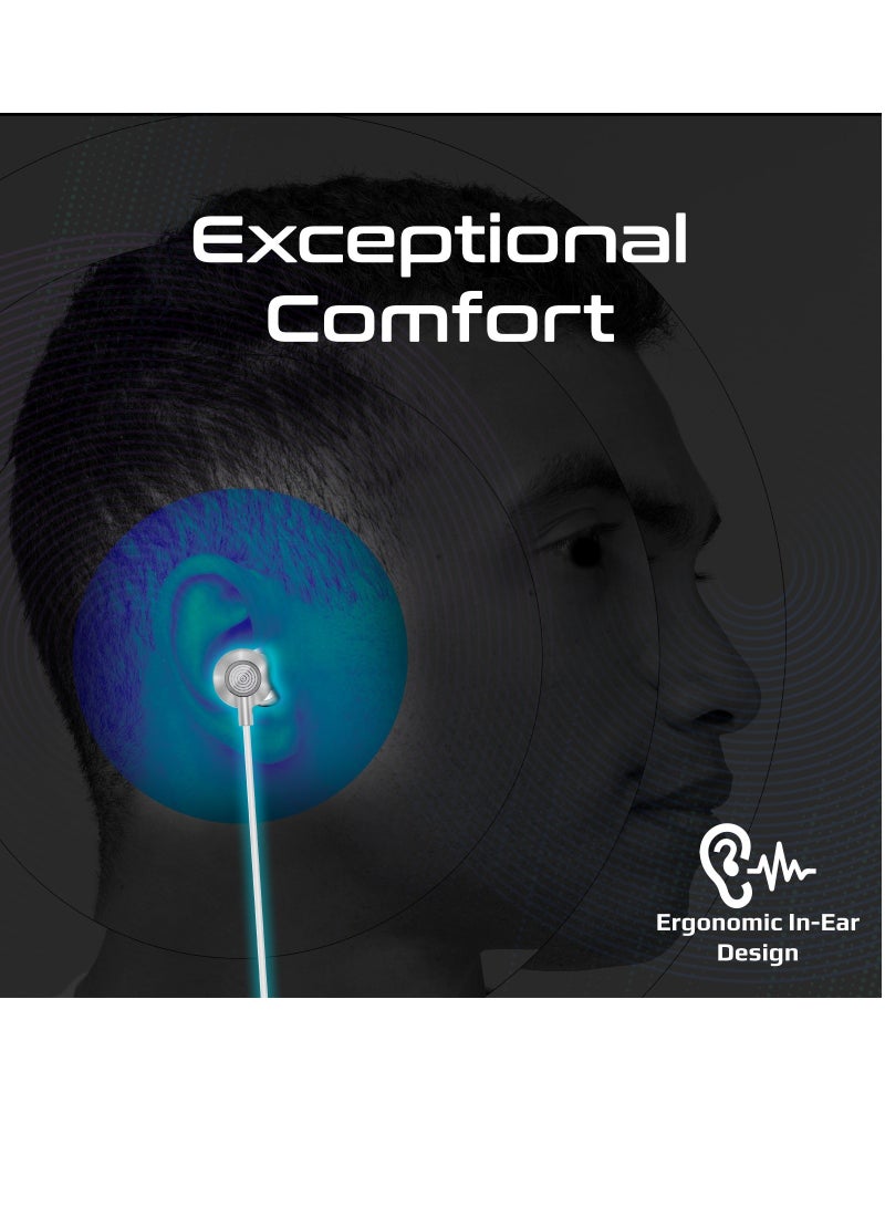 PROMATE - Earphones with Lightning Connector, Ergonomic In-Ear with Microphone, Noise Isolation, Call Function and In-Line Volume Control White - Image 1
