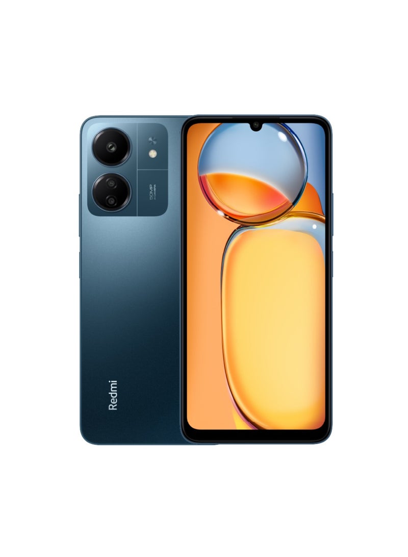شاومي هاتف Redmi 13C بشريحتي اتصال باللون الأزرق الداكن وذاكرة الوصول العشوائي (RAM) سعة 6 جيجابايت وسعة 128 جيجابايت (4G) - الإصدار العالمي  - Image 1