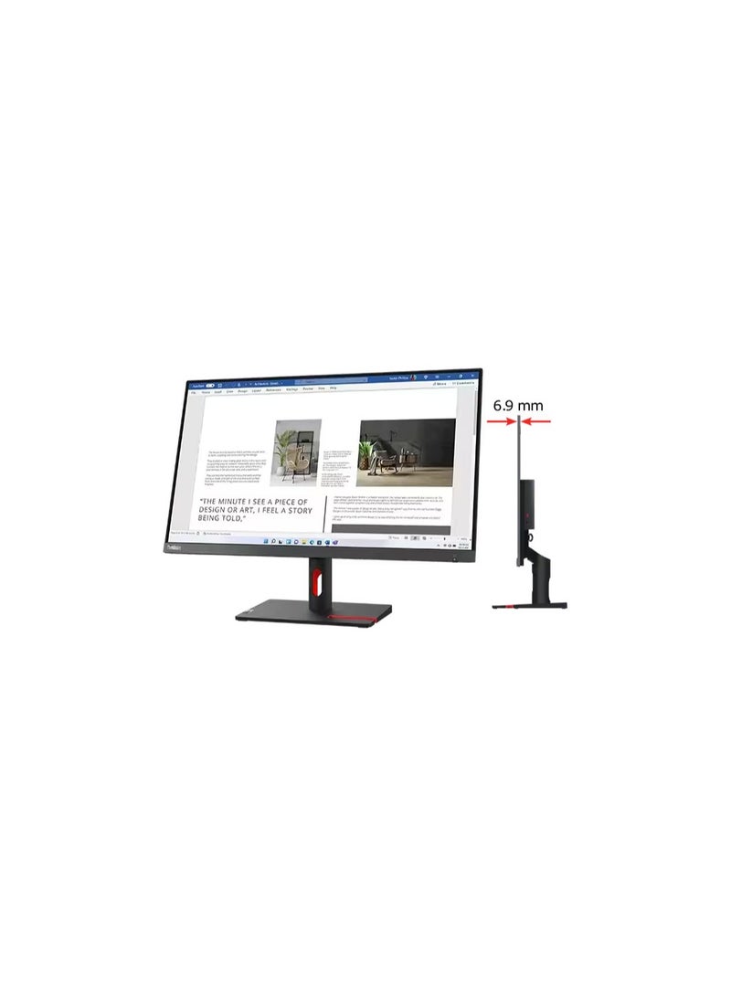 شاشة ThinkVision S27i-30 مقاس 27 بوصة FHD 1920 x 1080، لوحة IPS، موصلات الإدخال - VGA + HDMI 1.4، الكابلات متضمنة - HDMI أسود - pnsku/N70033793V/45/_/1703824242/d2db6fd8-ba6c-465b-8474-4174af704601