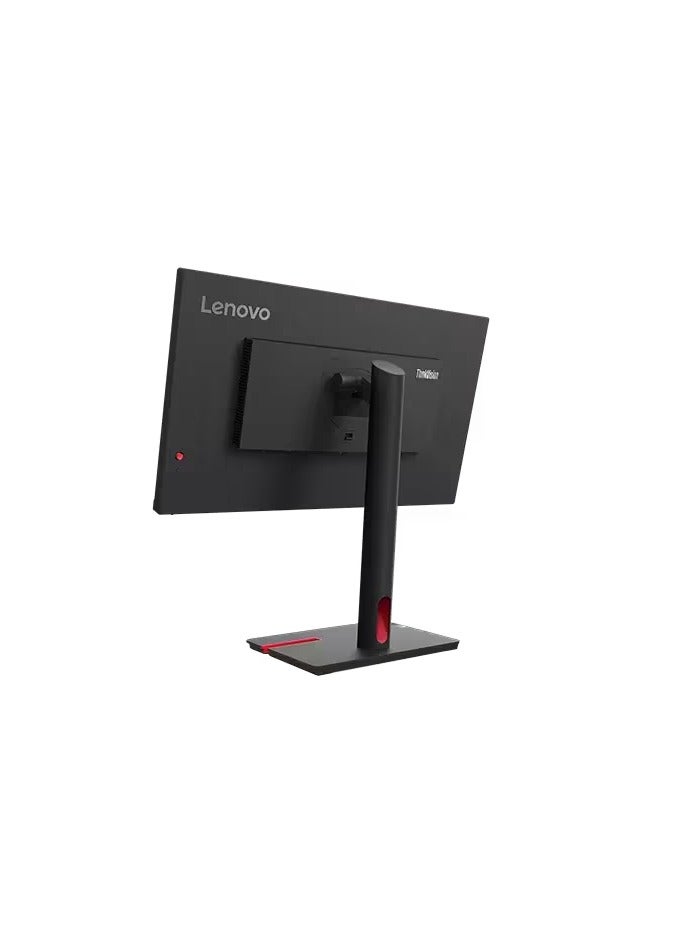 Lenovo - ThinkVision T24i-30 23.8 Inch FHD Monitor With Eyesafe IPS Panel, 60Hz, 4Ms, HDMI, VGA, DP, Phone Holder - Tilt/Swivel/Lift/Pivot Stand Black - Image 1