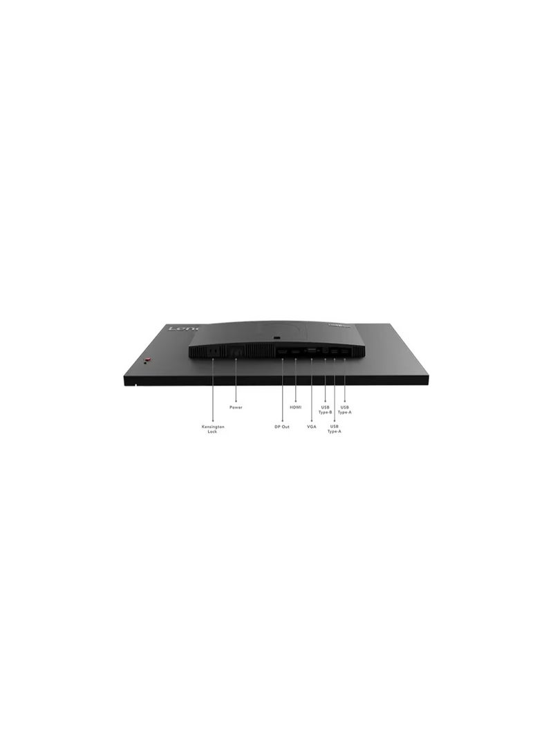 Lenovo - ThinkVision T24i-30 23.8 Inch FHD Monitor With Eyesafe IPS Panel, 60Hz, 4Ms, HDMI, VGA, DP, Phone Holder - Tilt/Swivel/Lift/Pivot Stand Black - Image 1