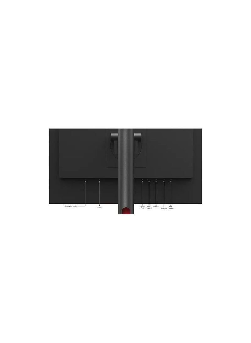 Lenovo - ThinkVision T27h-30 27" USB-C Docking Monitor, IPS Panel (2560 x 1440), Input Connectors- HDMI 1.4 + DP 1.2 + USB Type-C Gen1 (DP 1.2 Alt Mode),Ethernet ,Cables Included Black - Image 1