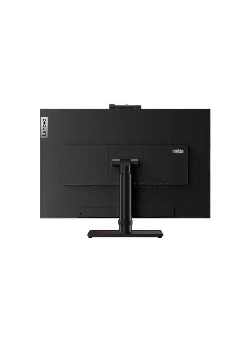 لينوفو - شاشة Think Vision T27hv-20 مقاس 27 بوصة QHD IPS، (2560 × 1440)، (موصلات الإدخال - HDMI 1.4 + DP 1.2+ DPout + USB من النوع C، الكابلات متضمنة) - USB من النوع C، كاميرا ويب مدمجة باللون الأسود - Image 1