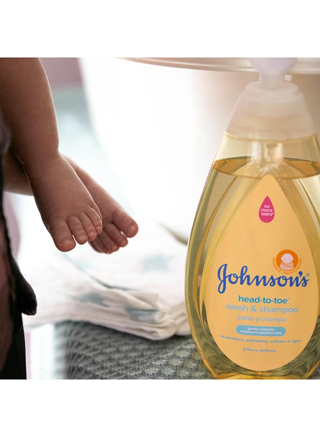 Johnson's - Head-to-Toe Gentle Tear-Free Baby And Newborn Wash And Shampoo, 27.1 fl. Oz - Image 1