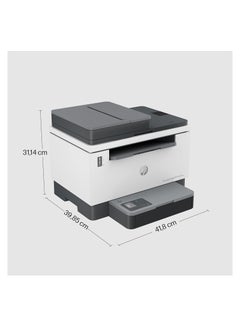 HP LaserJet Tank MFP 2602sdw Printer, Black And White, 22 PPM, Printer For Business, Scan To Email/PDF; Two Sided Printing; 40 Sheet ADF; Wi-Fi; Pre-Filled With Toner To Print Up To 5000 Pages-2R7F5A White  - Image 3